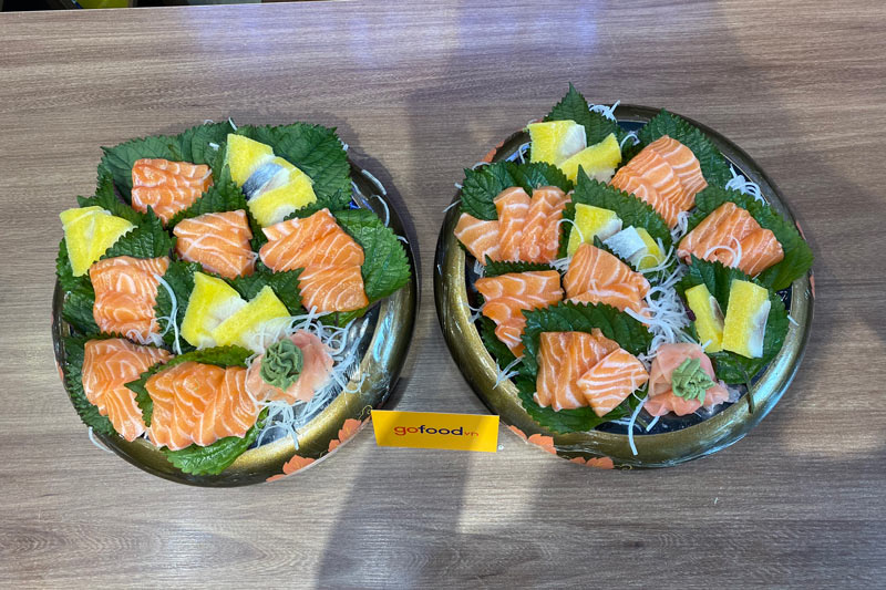 Thành phẩm đĩa Sashimi bắt mắt từ đội ngũ Gofood