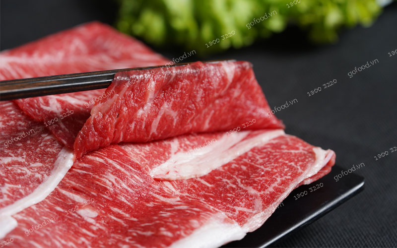 Thịt lẩu Hotpot Wagyu Úc mềm, mọng