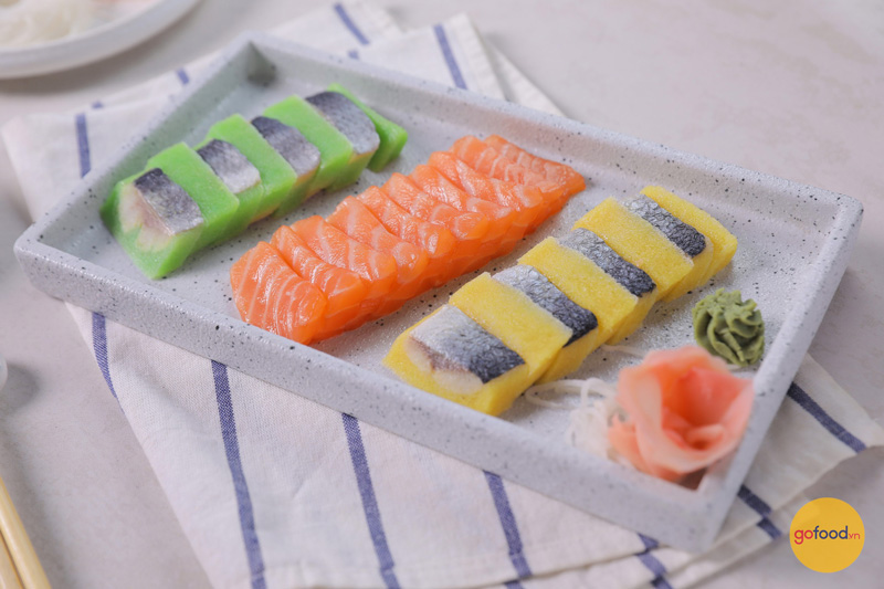 Hải sản Sashimi tại Gofood tươi mát và đảm bảo tiêu chuẩn ăn sống