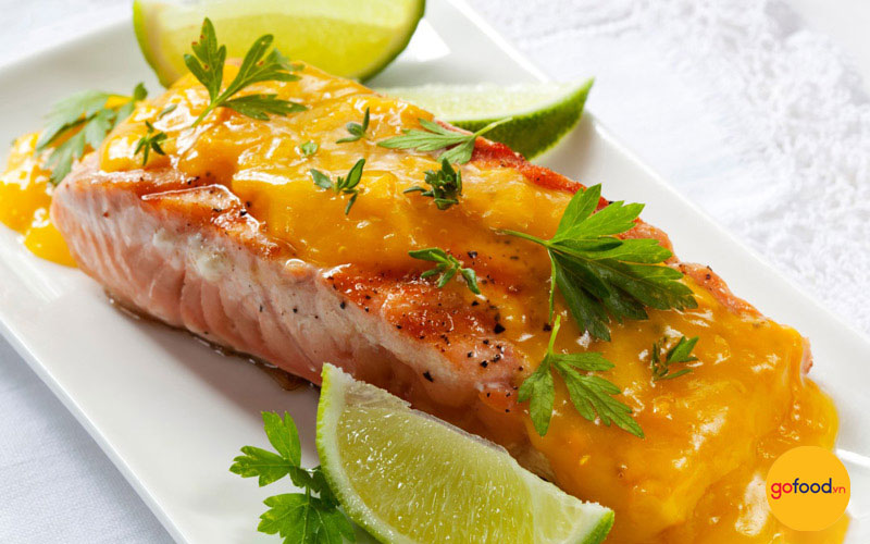 Món cá hồi bức chanh leo phối hợp kể từ nhì vật liệu nhiều dinh cơ dưỡng