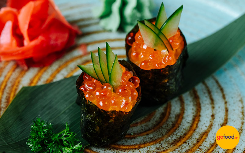Sushi trứng cá hồi là món ăn giàu dinh dưỡng