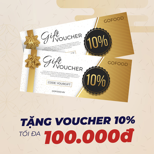 Tặng thêm Voucher mua sắm 10% tại Gofood Linh Đàm
