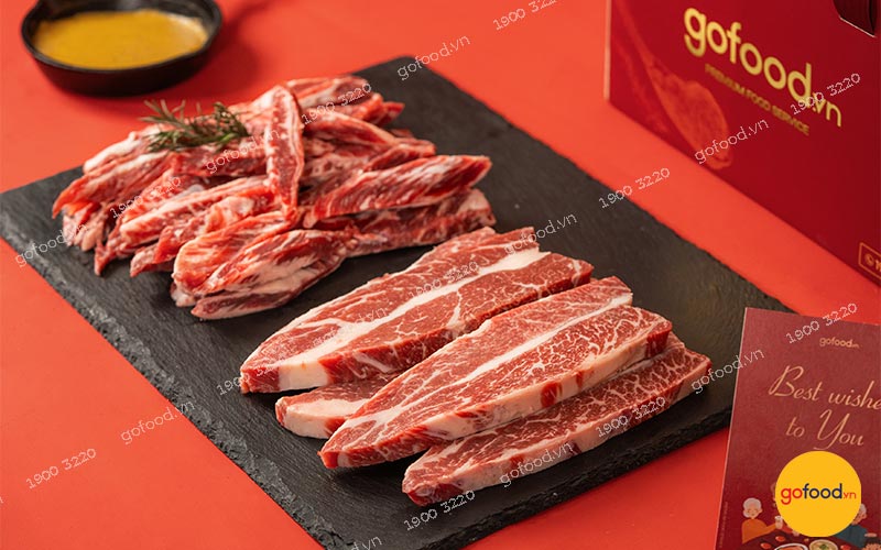 Quà Tết Đoàn Viên với hai phần thịt bò Mỹ nướng thơm mềm hấp dẫn