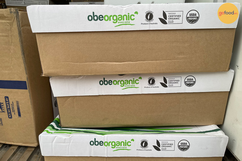 Packing nguyên đai kiện từ hãng Obe Organic