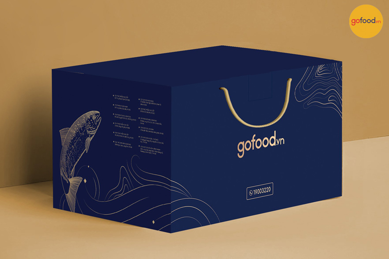 Thiết kế hộp quà Gofood tinh tế và sang trọng 