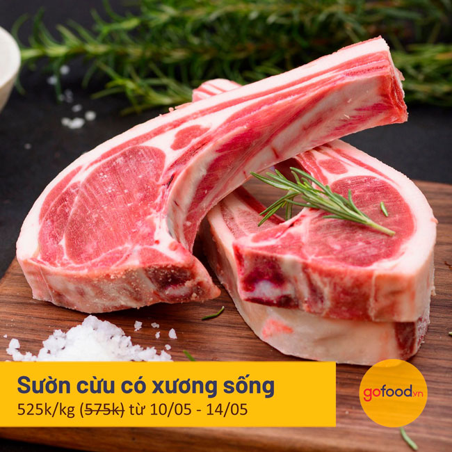 Sườn cừu Úc có xương sống