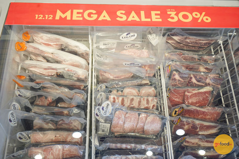 Tủ thịt Gofood sẵn sàng cho Mega Sale