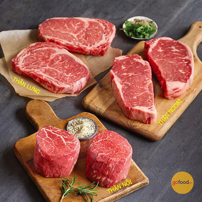 Lựa chọn thăn bò Mỹ làm Steak tùy theo nhu cầu