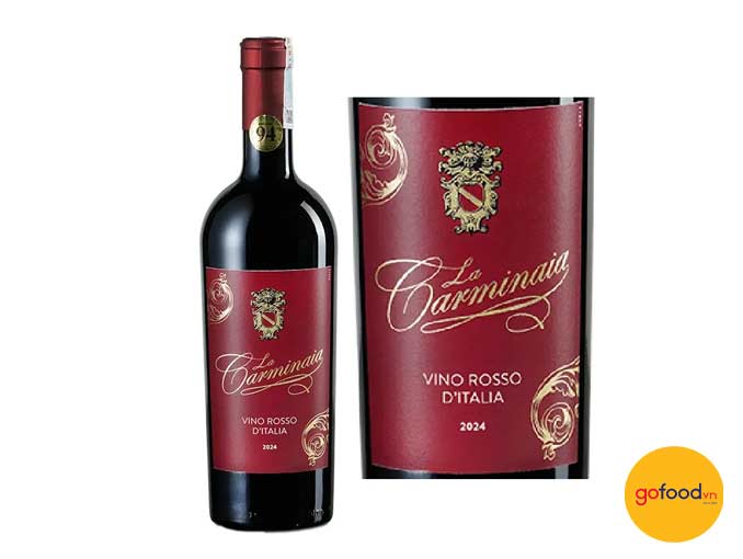 Rượu vang La Carminia Vino Rosso d'Italia- Ý
