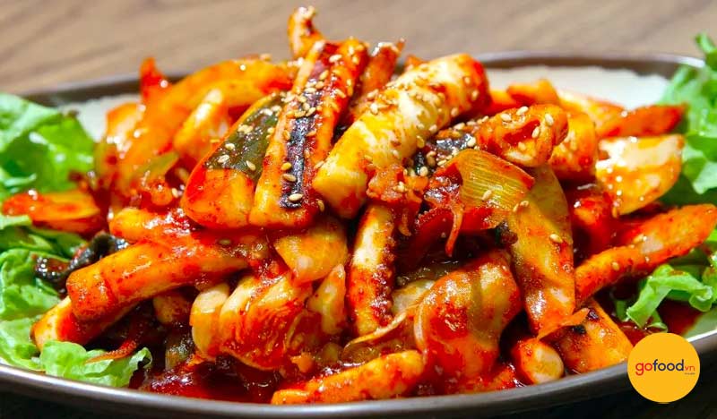 Bạch tuộc x&agrave;o chua ngọt