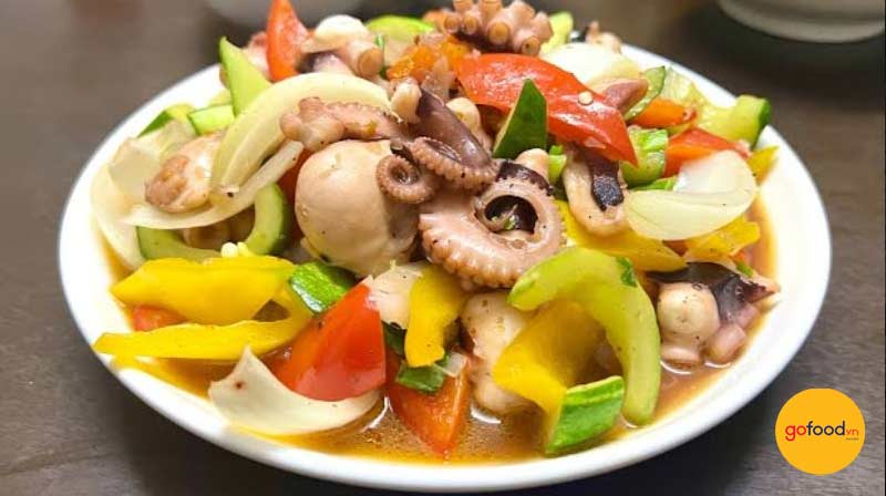 Bạch tuộc x&agrave;o với hương vị hấp dẫn
