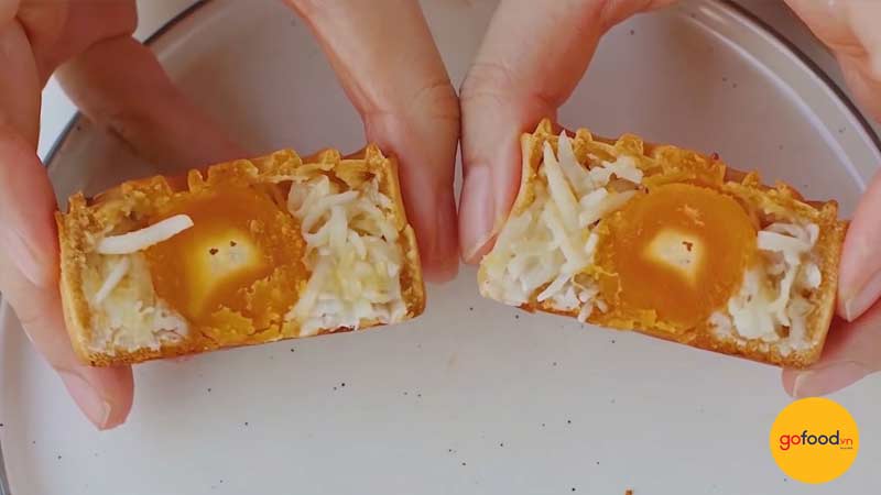 B&aacute;nh trung thu nh&acirc;n sữa dừa sầu ri&ecirc;ng bằng nồi chi&ecirc;n kh&ocirc;ng dầu 