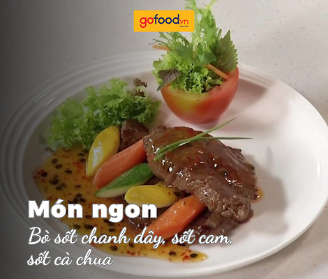 Cách làm bò sốt chanh dây, sốt cam, sốt cà chua cực ngon