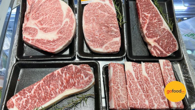 Gofood cung cấp đa dạng c&aacute;c d&ograve;ng b&ograve; Wagyu hảo hạng