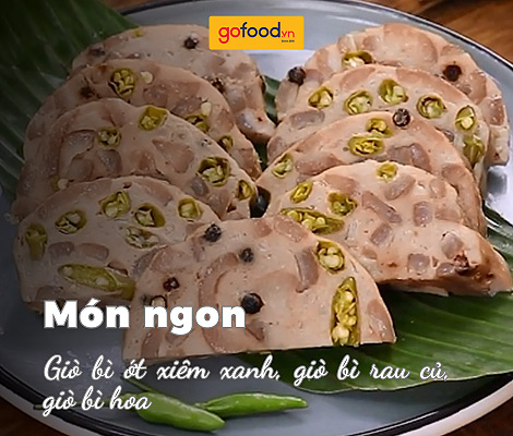 Cách làm giò bì ớt xiêm xanh, giò bì rau củ, giò bì hoa Cách làm giò bì ớt xiêm xanh, giò bì rau củ, giò bì hoa
