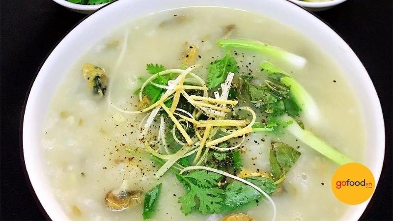 Ch&aacute;o vẹm xanh thơm lừng, b&eacute;o ngậy