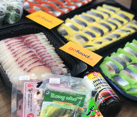 CẬP NHẬT NHỮNG ĐƠN HÀNG SASHIMI THANH MÁT GIAO CHO KHÁCH GOFOOD