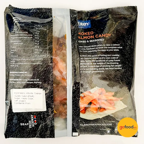 Cá Hồi Hun Khói Tẩm Gia Vị 454gr - Smoked Salmon Candy