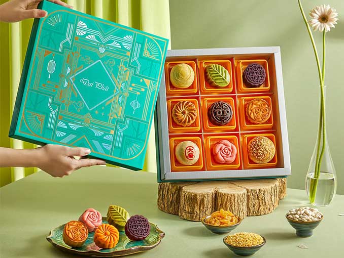 Bánh Trung thu Đại Phát - Lễ hộp Hoàng Kim 810 