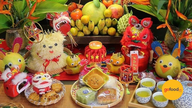 M&acirc;m cỗ trung thu kiểu truyền thống