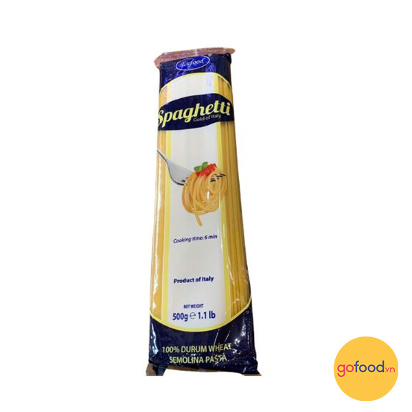 Mỳ Spaghetti Eufood Xanh 500g