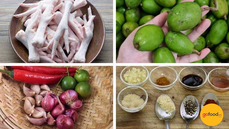 C&aacute;c nguy&ecirc;n liệu quan trọng l&agrave;m ch&acirc;n g&agrave; sốt th&aacute;i 