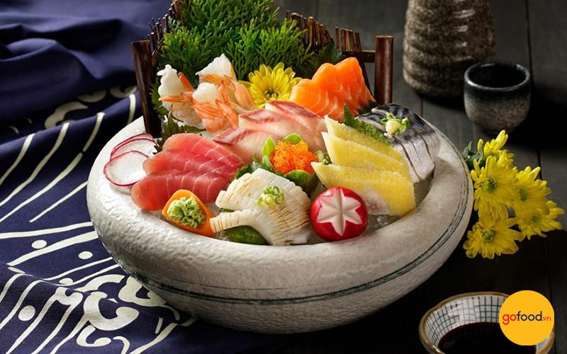Nhà hàng sashimi Hà Nội Isushi với menu đa dạng