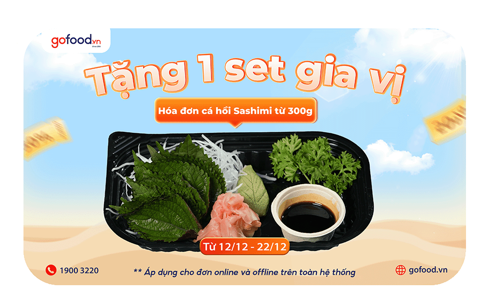 Ưu đãi kép khi mua cá hồi Na Uy tại Gofood