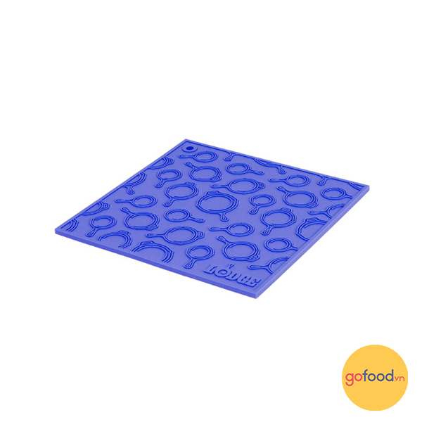 Lót nồi hoa văn chảo in nổi Lodge - Màu xanh