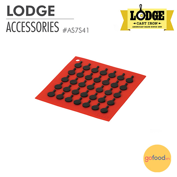 Miếng nhắc nồi silicon Lodge màu Đỏ