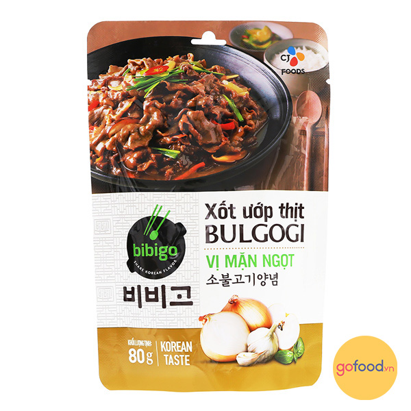 Sốt ướp thịt vị mặn ngọt Bulgogi Bibigo 80 gr
