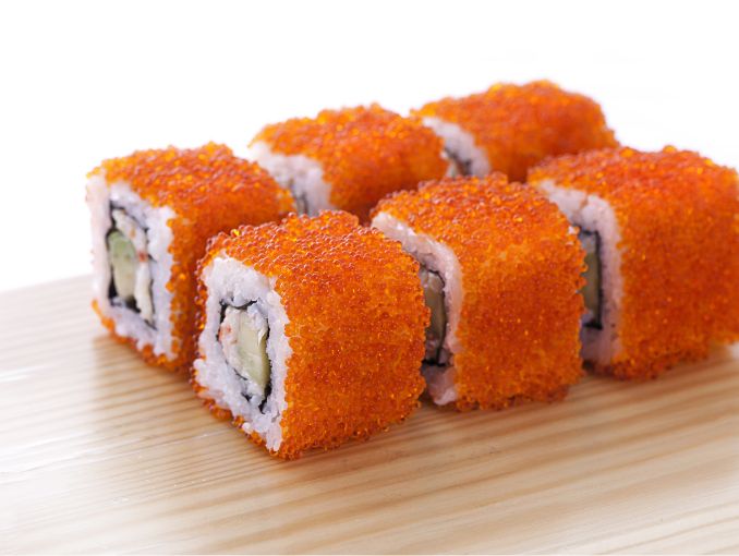 Trứng cá chuồn Tobiko màu cam 500gr/hộp