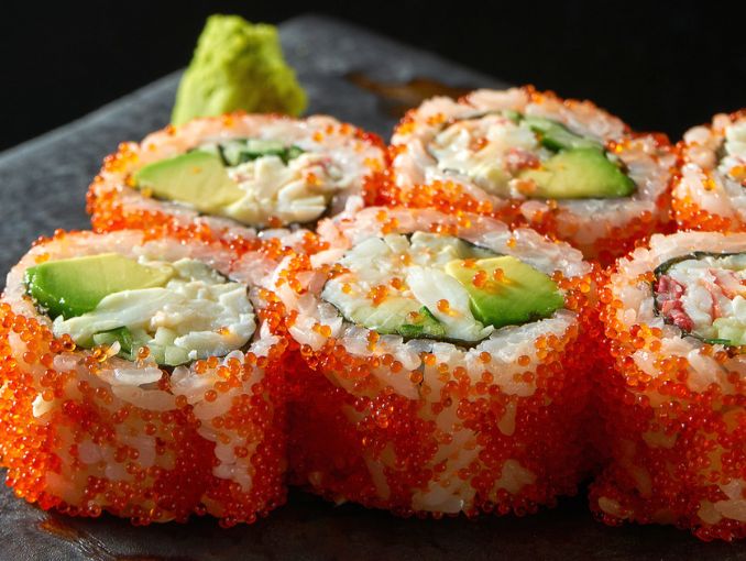 Trứng cá chuồn Tobiko màu cam 500gr/hộp