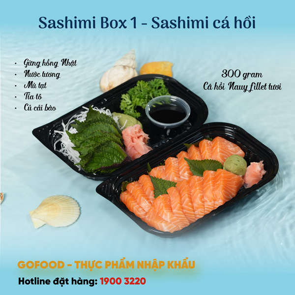 Sashimi Box 1 - Sashimi cá hồi