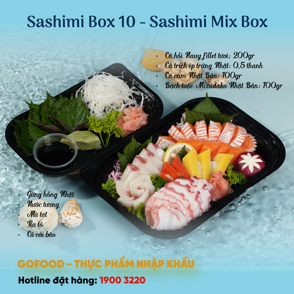 Sashimi Box 10 - Sashimi Mix Box
