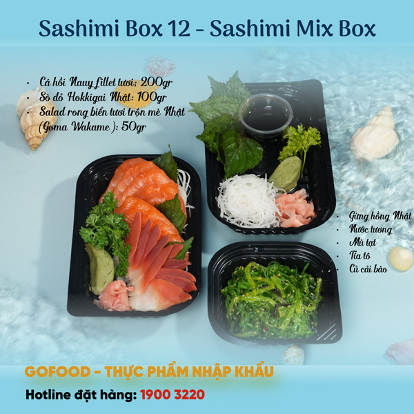 Sashimi Box 12 - Sashimi Mix Box