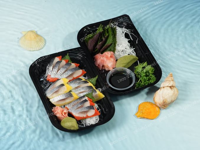 Sashimi Box 2 - Sashimi cá trích ép trứng