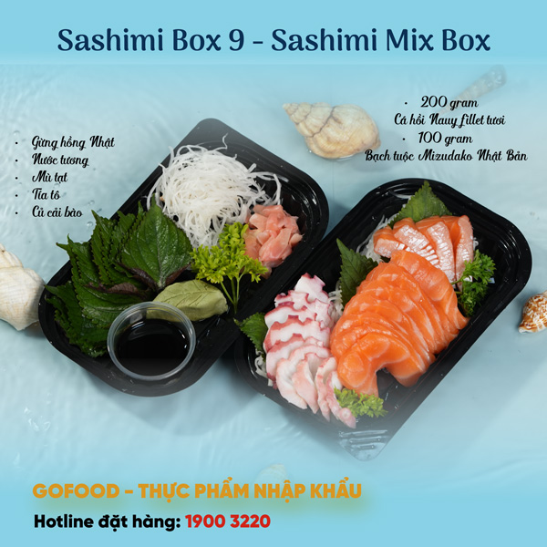 Sashimi Box 9 - Sashimi Mix Box