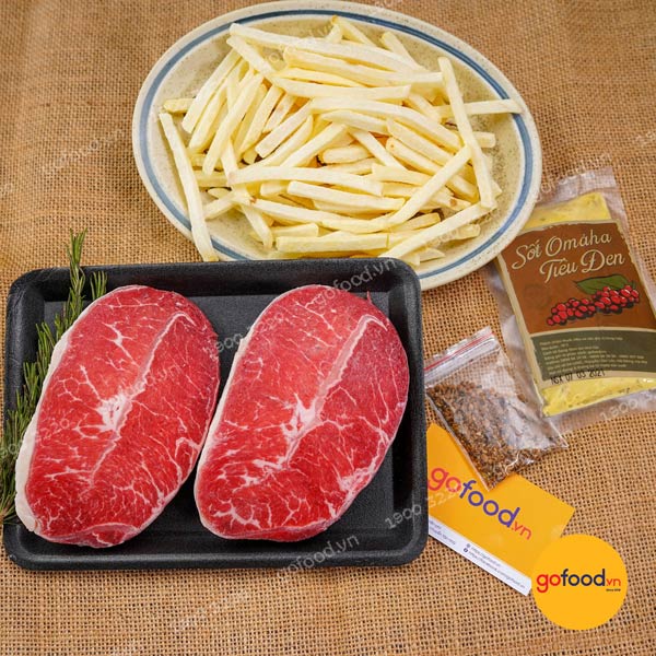 Combo steak thăn lõi vai bò Mỹ