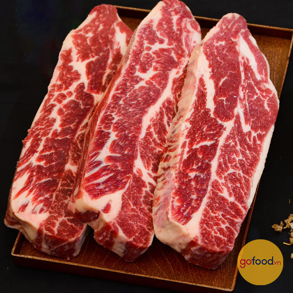 Sườn non rút xương bò Mỹ Black Angus (Cao cấp) - Short Rib Boneless
