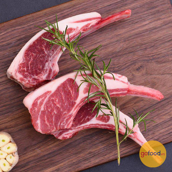 Sườn cừu cắt kiểu Pháp - Bone in Lamb rack Frenched Cap on