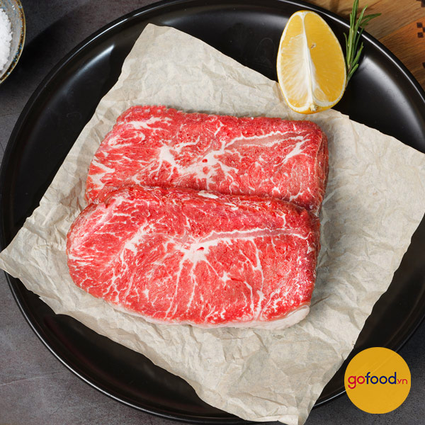 Lõi nạc vai bò Mỹ Greater Omaha (loại cao cấp) - Chuck Clod Flat Iron USDA Choice