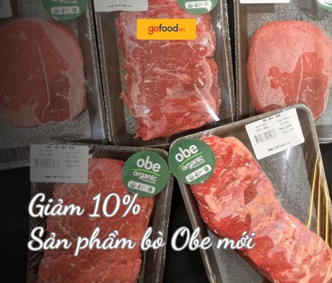 [Hà Nội] GIẢM 10% sản phẩm mới bò Úc tươi hữu cơ Obe Organic