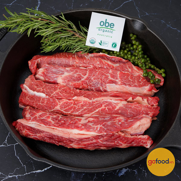 Sườn rút xương bò Úc tươi hữu cơ Obe - Boneless Ribs
