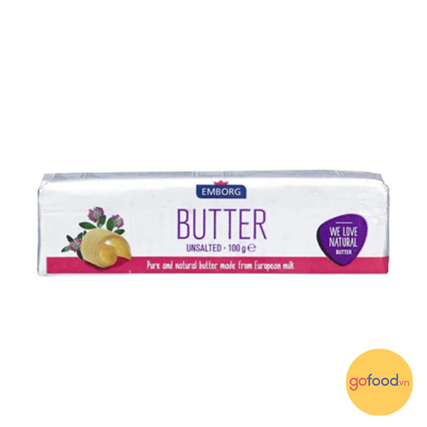 Bơ lạt hiệu Emborg 100g