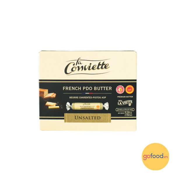 Bơ lạt thỏi La Conviette hộp 150g