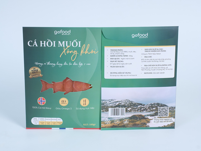 Cá hồi muối xông khói 100gr