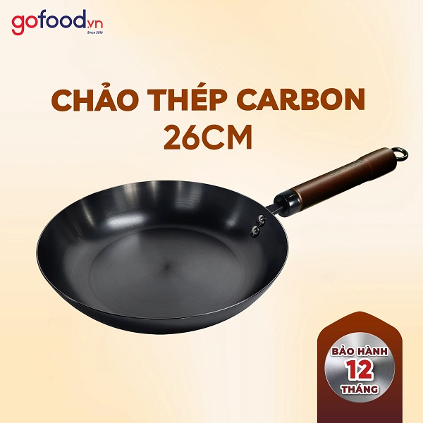 Chảo thép Carbon Nitriding Chef Studio 26cm