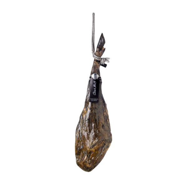 Thịt đùi heo muối 100% Iberian Bellota Ham 7,56kg - Tem đen, đùi sau
