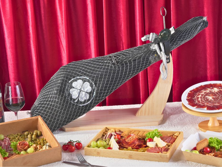 Đùi heo muối 100% Iberian Bellota Ham 7,56kg - Đùi sau, heo đen, Iberico thuần chủng 100%